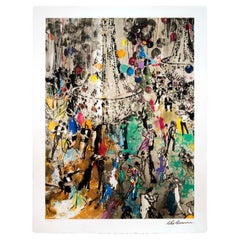 LeRoy Neiman Dancing to Sinatra Lithographie contemporaine 302/550 non encadrée