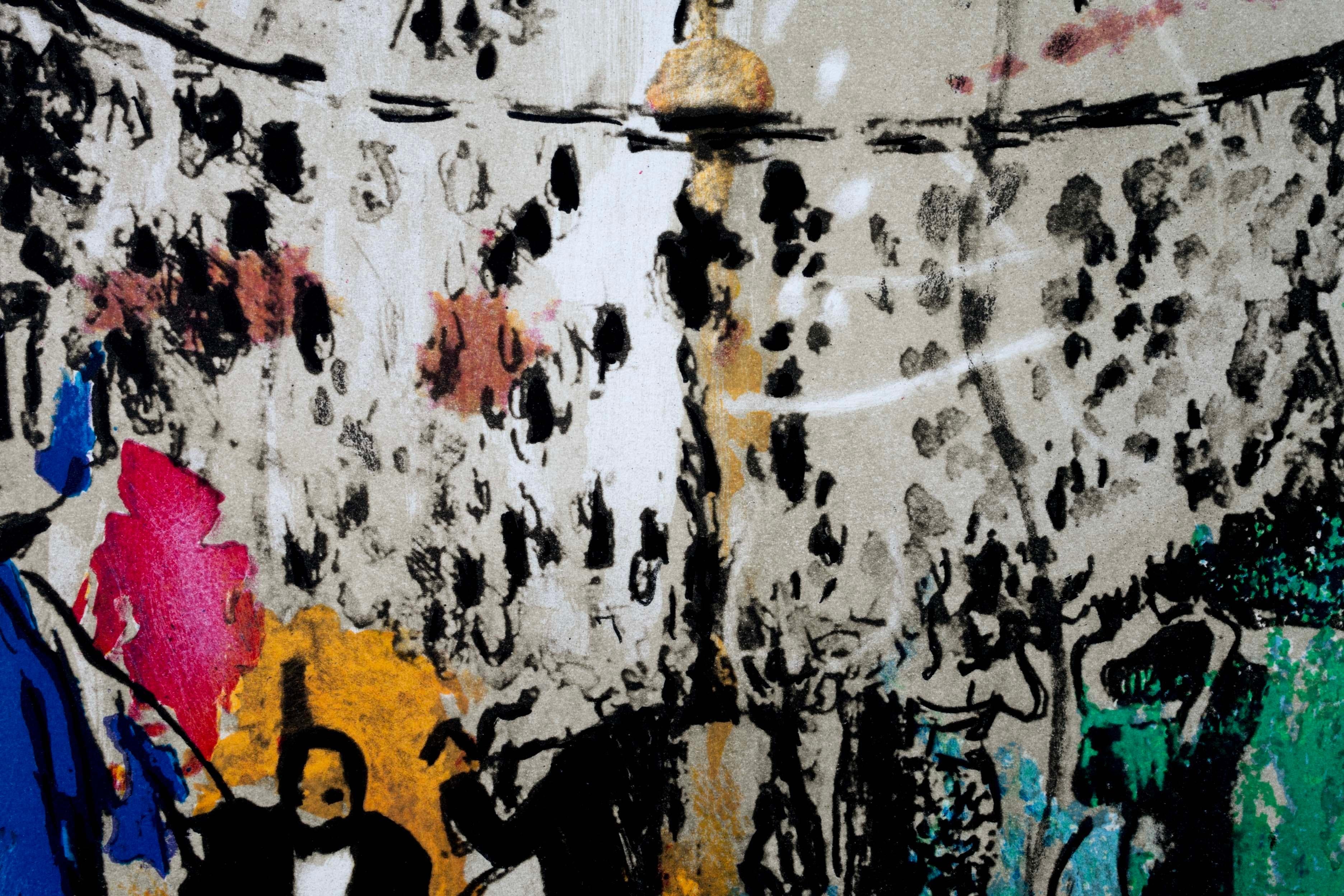 XX secolo LeRoy Neiman Dancing to Sinatra Litografia contemporanea 302/550 Senza cornice in vendita