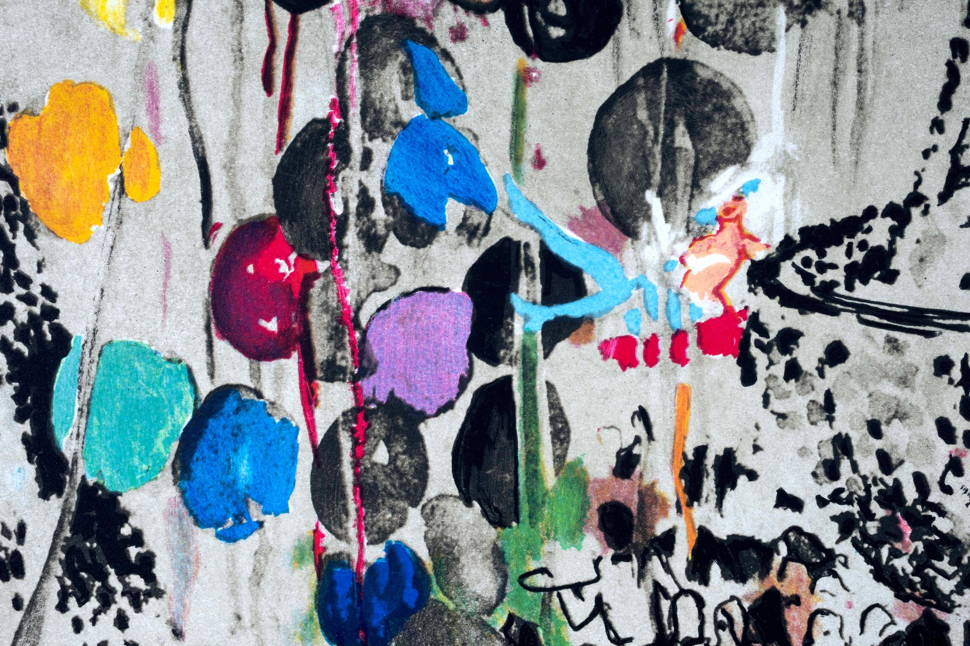 Carta LeRoy Neiman Dancing to Sinatra Litografia contemporanea 302/550 Senza cornice in vendita