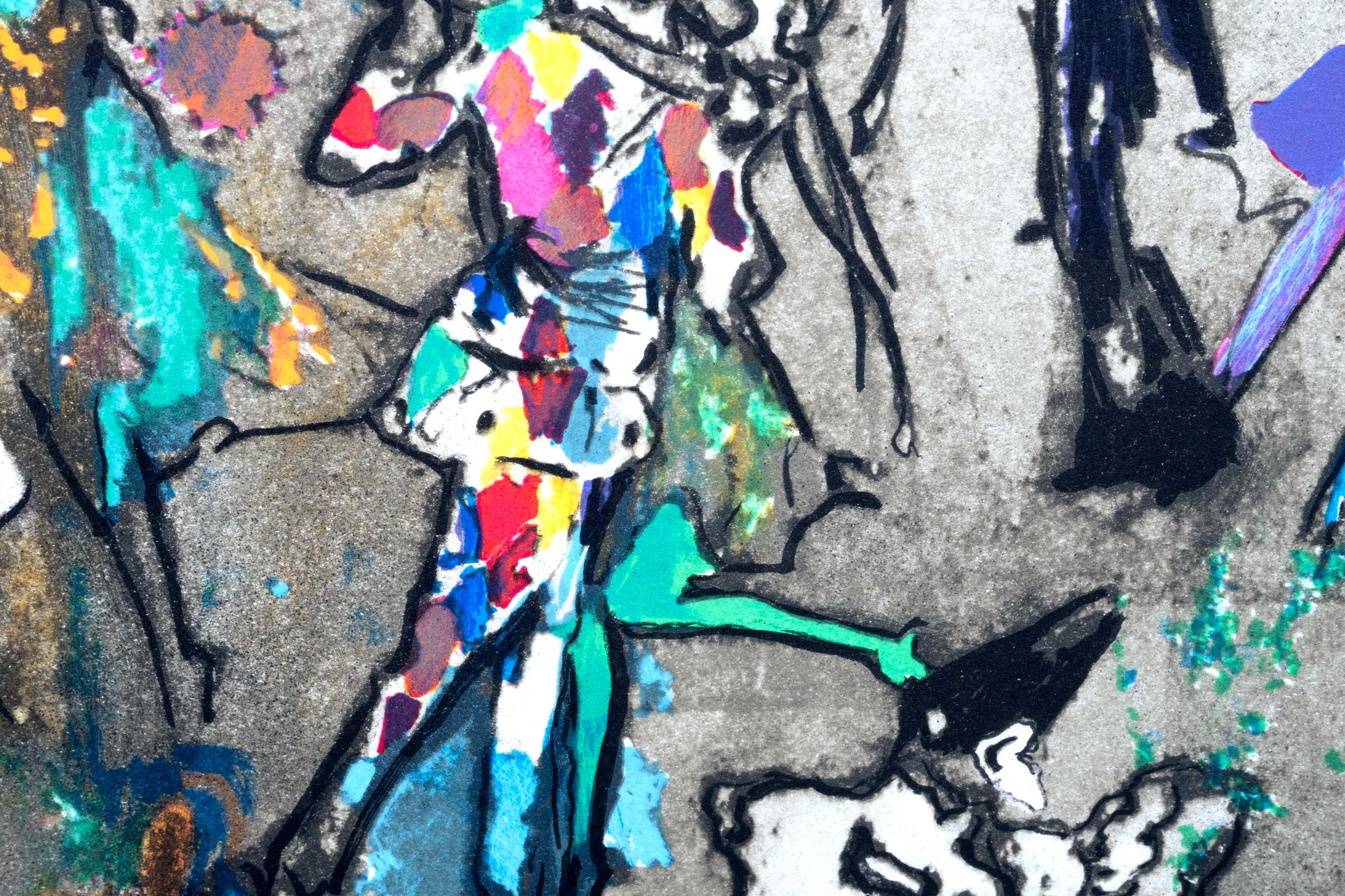 LeRoy Neiman Dancing to Sinatra Litografia contemporanea 302/550 Senza cornice in vendita 2