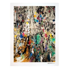 LeRoy Neiman Tanzen zu Sinatra Zeitgenössische Lithographie 302/550 Ungerahmt