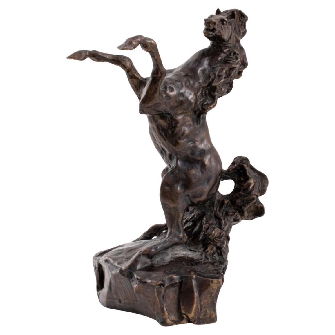 Bronzeskulptur „Defiant“ von LeRoy Neiman, „Defiant“, 1983