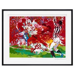 LeRoy Neiman, «El partido del siglo», serigrafía firmada (prueba de artista), 1974