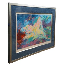 Leroy Neiman "Homage to Boucher" Limited Edition Nude Serigraph Signed Portrait