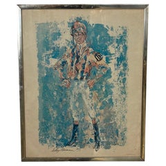 Leroy Neiman “Jockey” Signed Poster, circa 1970s