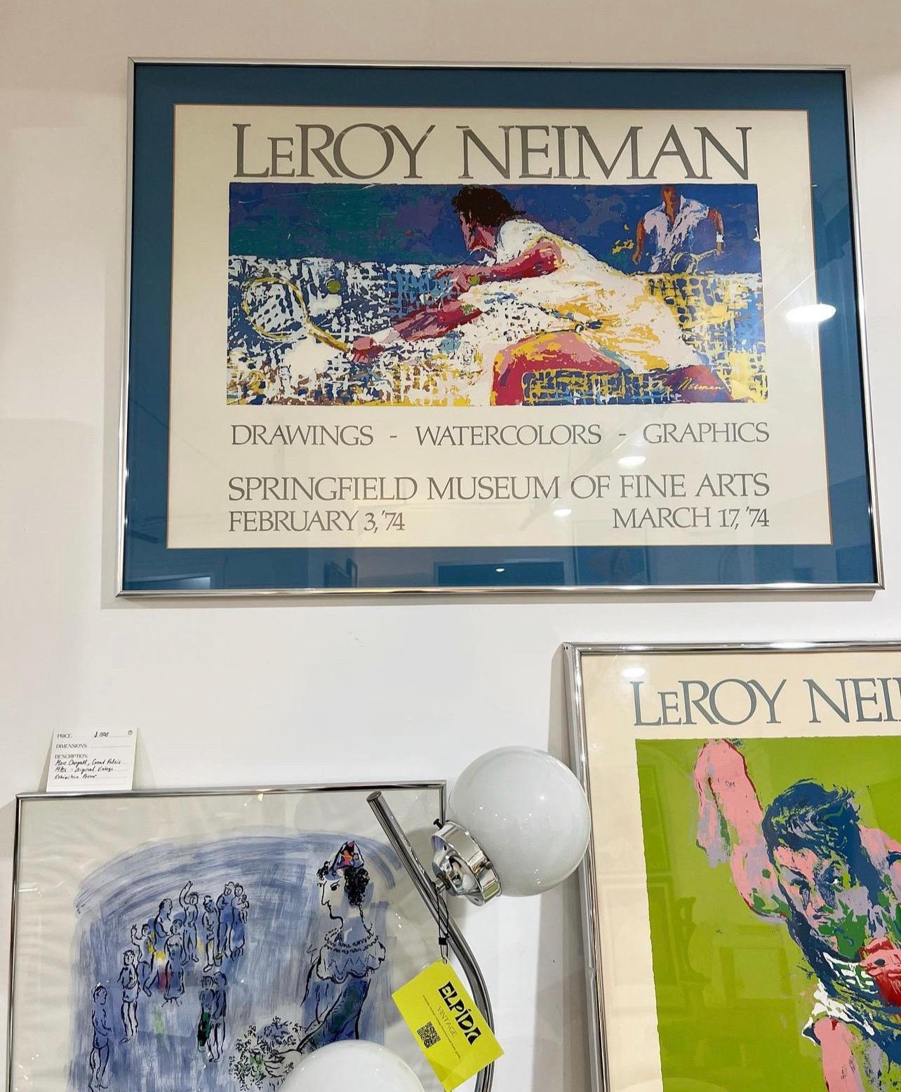 LeRoy Neiman Lithograph, Springfield Museum of Fine Arts, 1974 In Good Condition In Brooklyn, NY