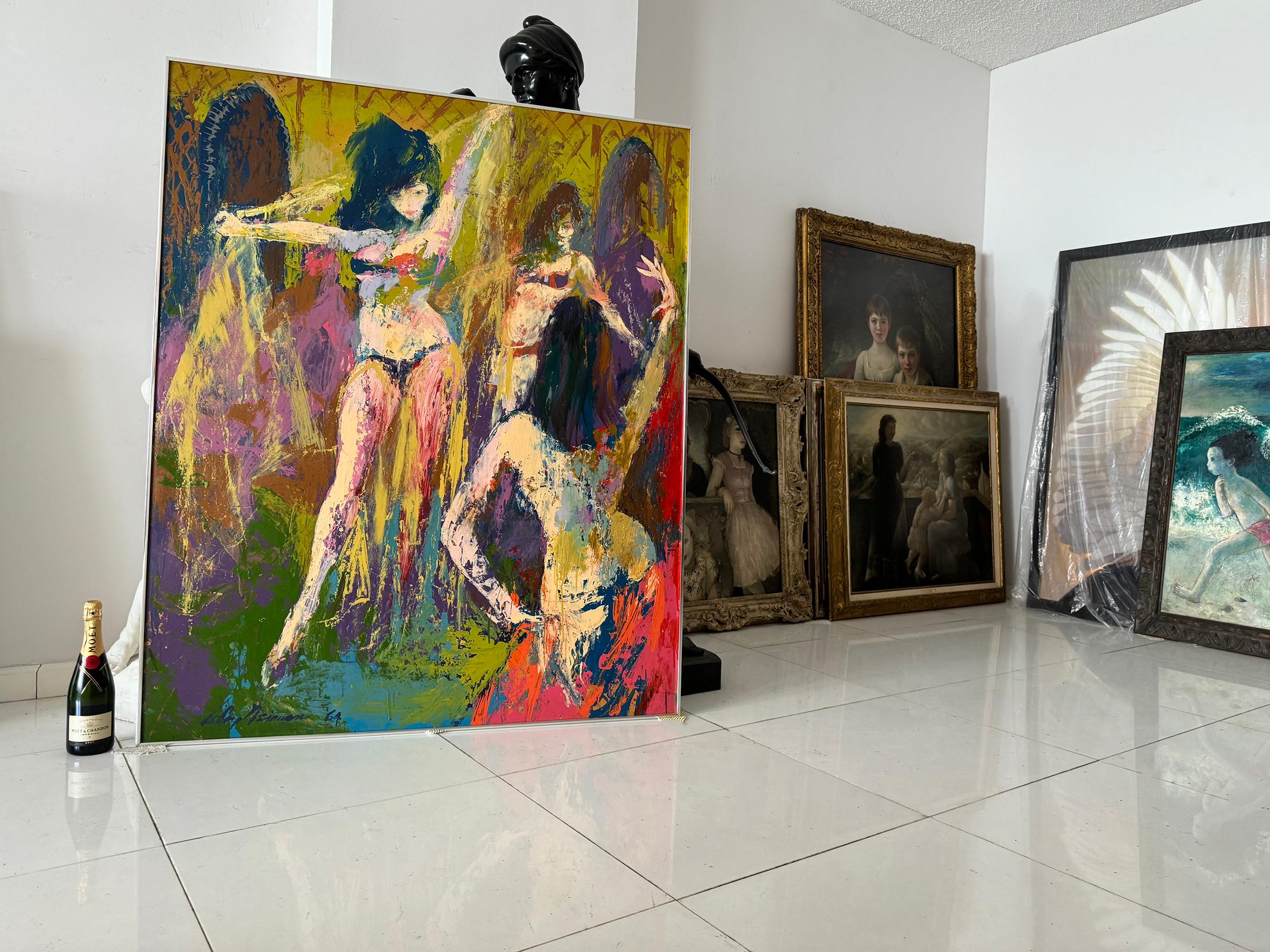 Sinnliche Bauchtänzerinnen, Marokko (Abstrakter Impressionismus), Painting, von Leroy Neiman