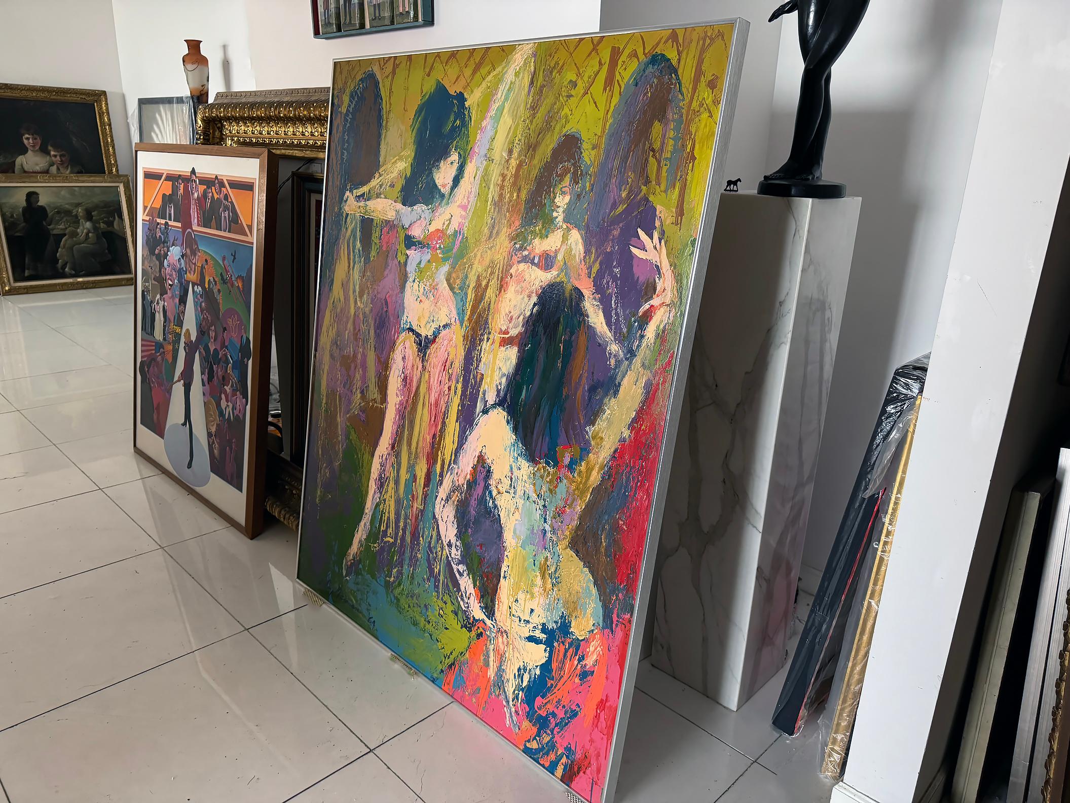 Sinnliche Bauchtänzerinnen, Marokko (Braun), Nude Painting, von Leroy Neiman
