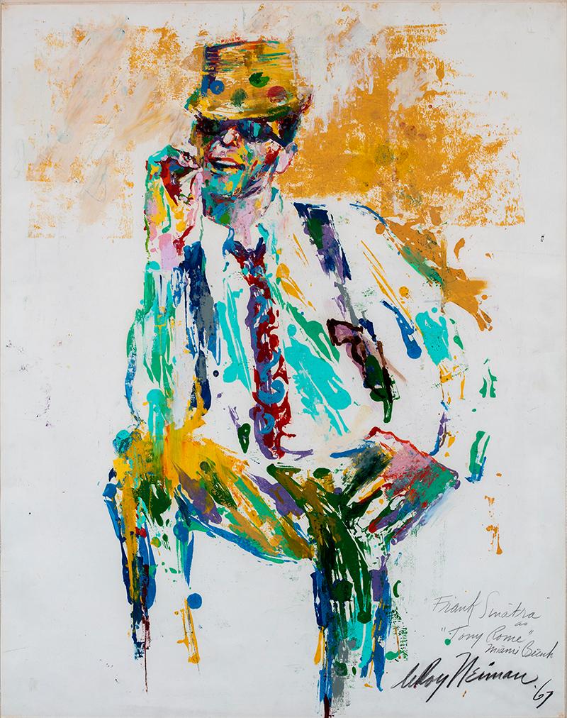 Leroy Neiman Figurative Painting - "Frank Sinatra as Tony Rome"