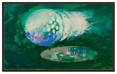 LeRoy Neiman Original Big Time Golf Painting Oil on Board Signed Sports Artwork
