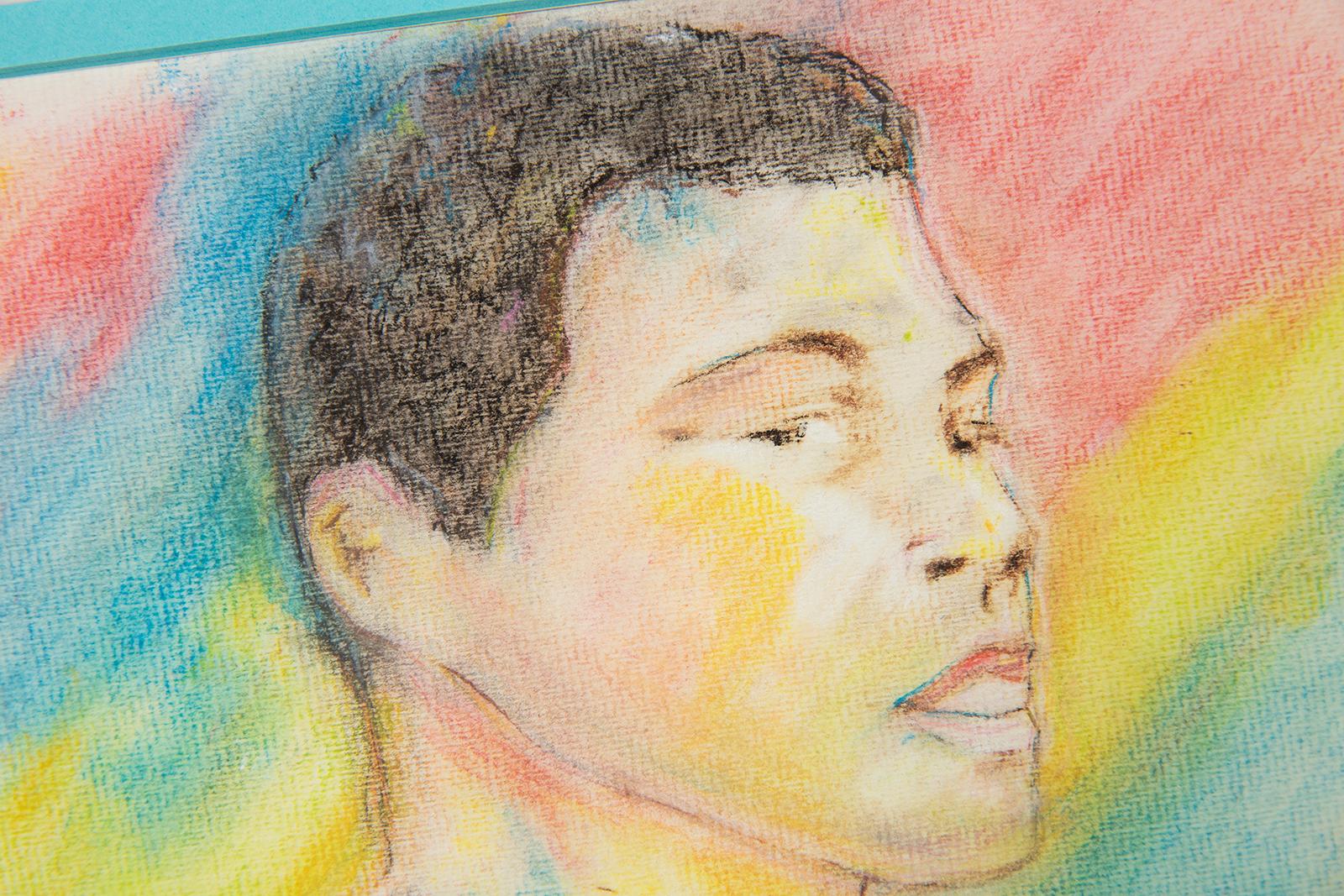 muhammad ali pencil drawing