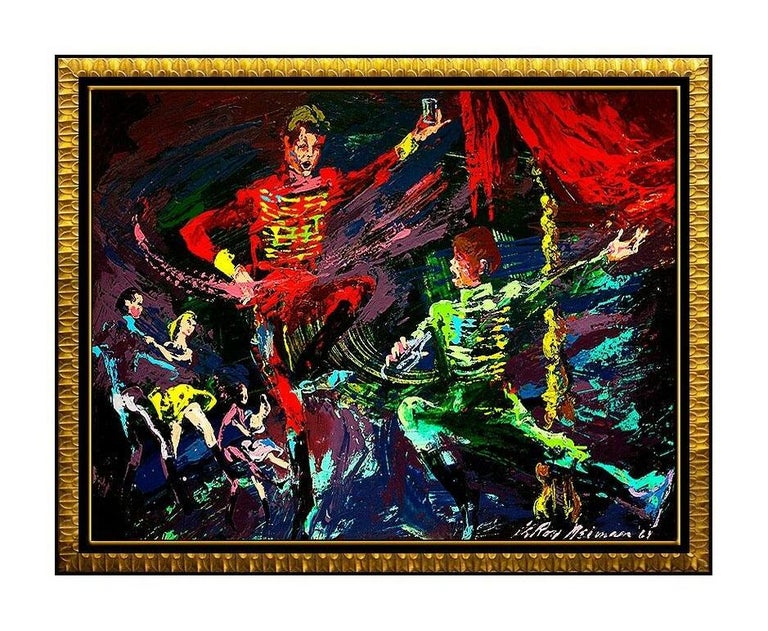 LeRoy Neiman LEROY NEIMAN Original Large Oil Painting on Board Signed