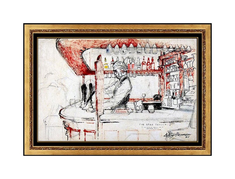 LeRoy Neiman LeRoy Neiman Original Oil Painting Signed London Star