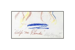 LeRoy Neiman Original Pastel Painting Playboy Playmate Rhonda Signed Framed Art