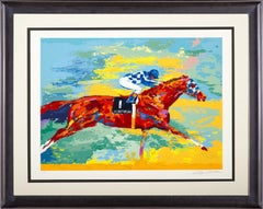 Vintage Leroy Neiman The Great Secretariat Serigraph Signed Limited Edition