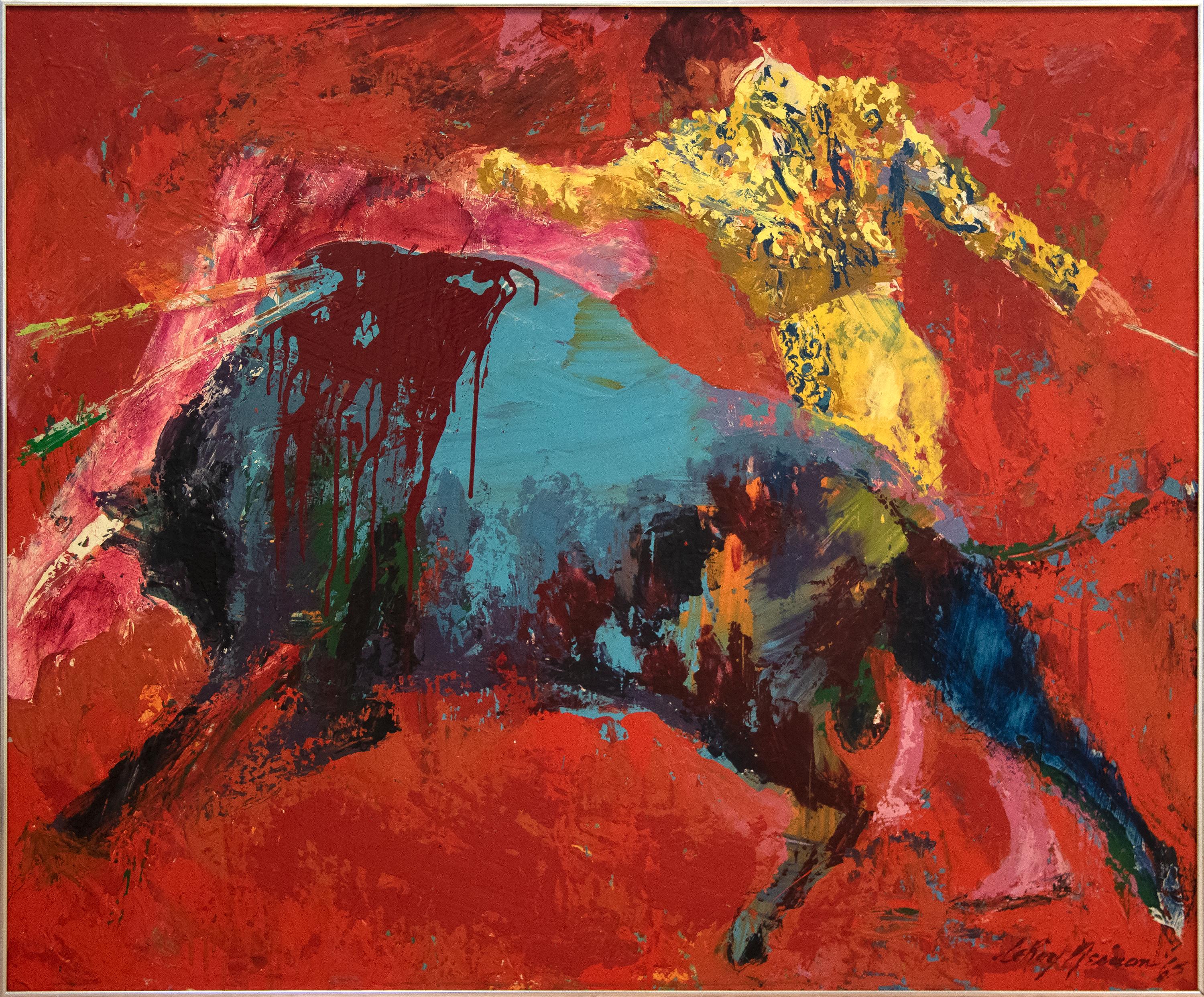 The Bull Fighter - Painting by Leroy Neiman