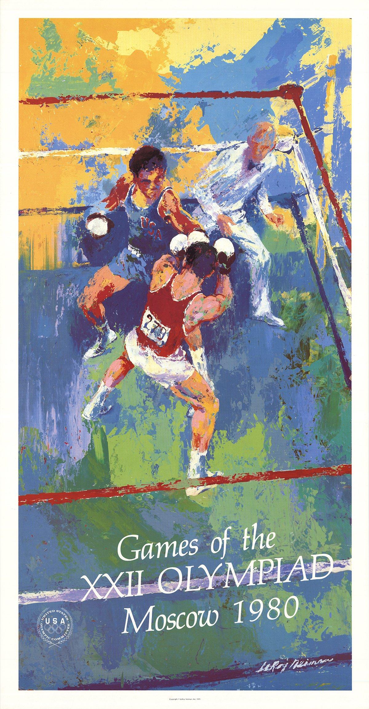 1980 After LeRoy Neiman 'Games of the XXII Olympiad, Moscow' Multicolor  - Print by Leroy Neiman