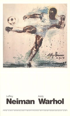 1981 LeRoy Neiman 'Pele' Expressionism Multicolor USA Offset Lithograph