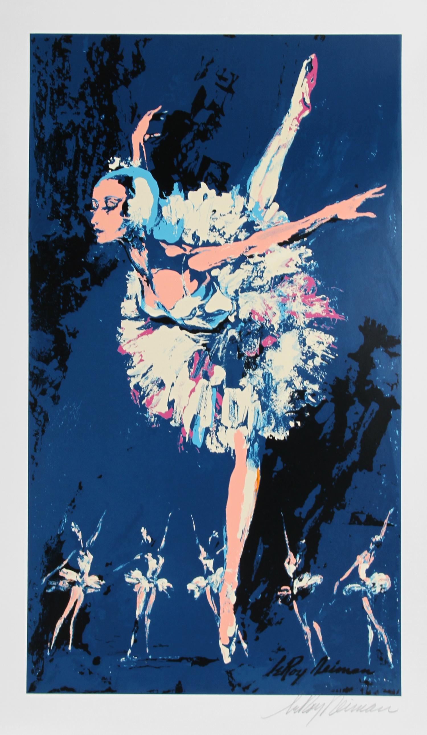 Leroy Neiman Portrait Print - Ballet Dancer 