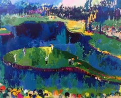 Big Time Golf, Suite of 4 framed serigraph 1992 by Leroy Neiman