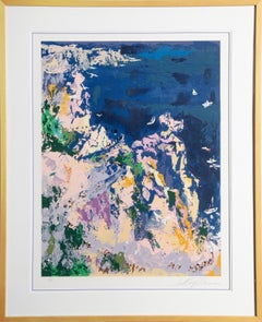 Bici e barche, serigrafia espressionista astratta di LeRoy Neiman