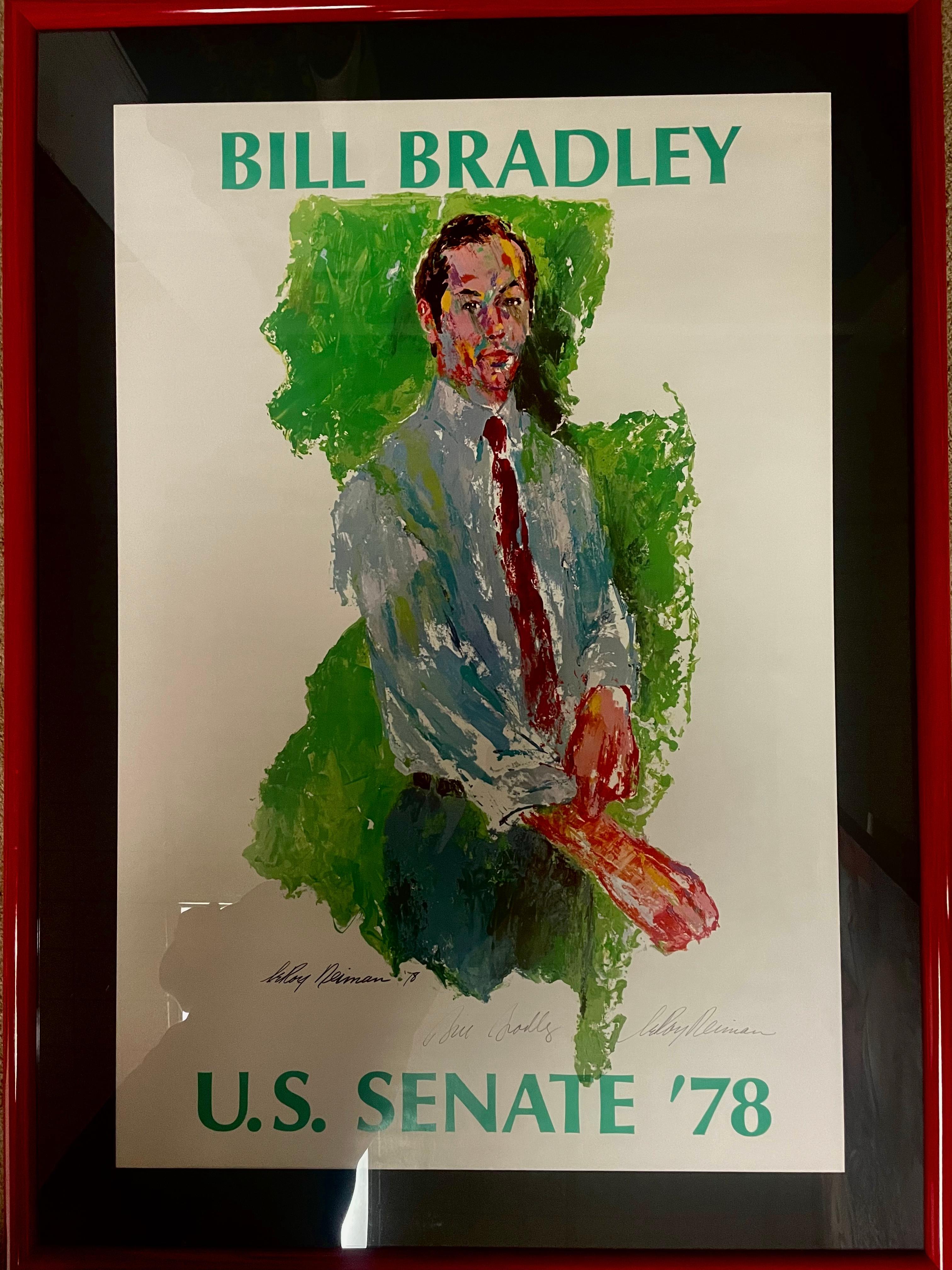 “Bill Bradley” - Print by Leroy Neiman