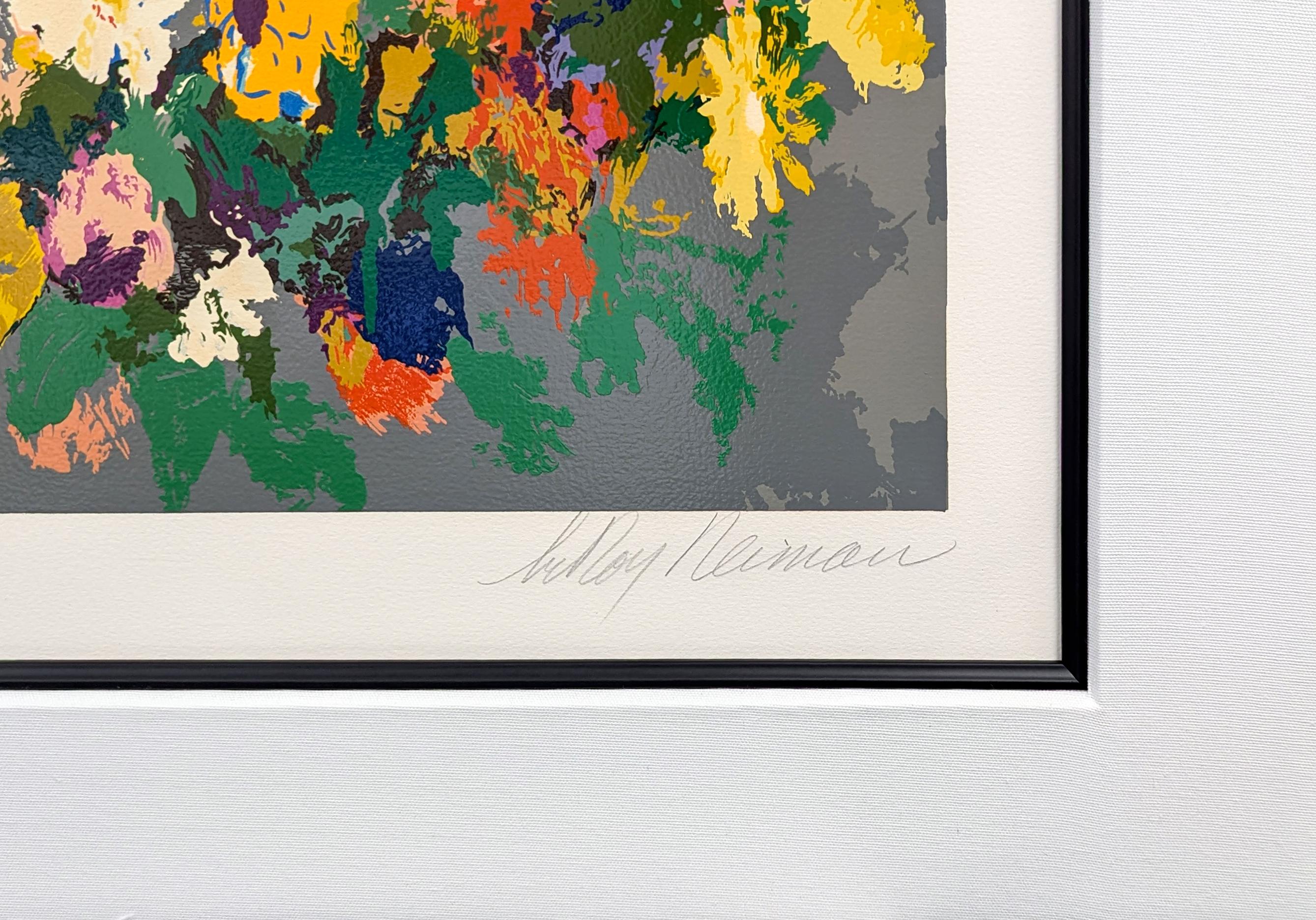 Bistro Garden (Large hand signed serigraph) - Print by Leroy Neiman