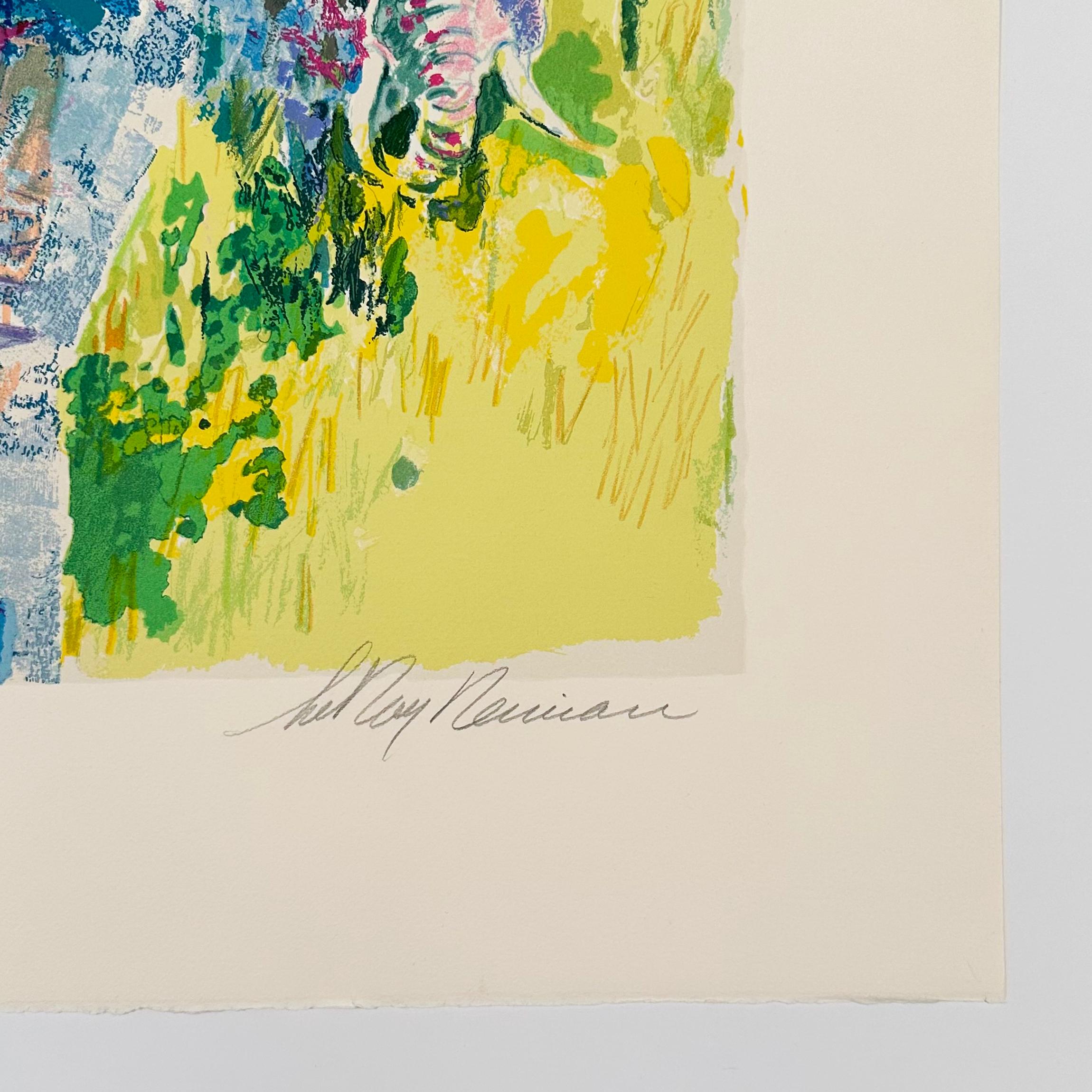 Elefantenbulle (Zeitgenössisch), Print, von Leroy Neiman