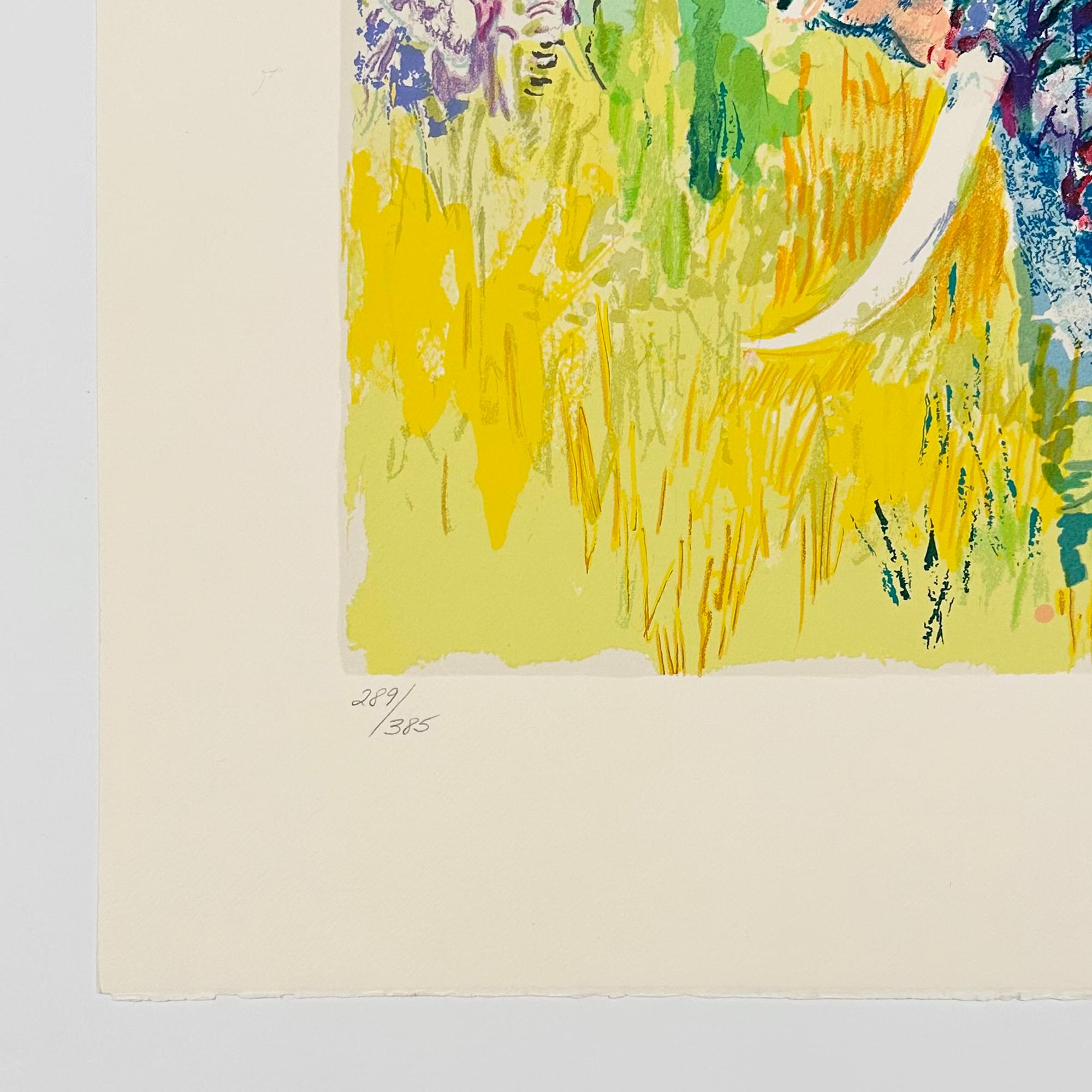 Elefantenbulle (Beige), Animal Print, von Leroy Neiman