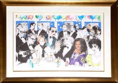 Celebrity Night at Spago - Serigraph by LeRoy Neiman