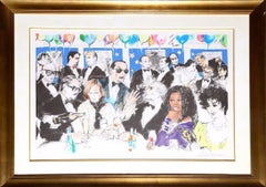 Celebrity Night at Spago – Serigraphie von LeRoy Neiman