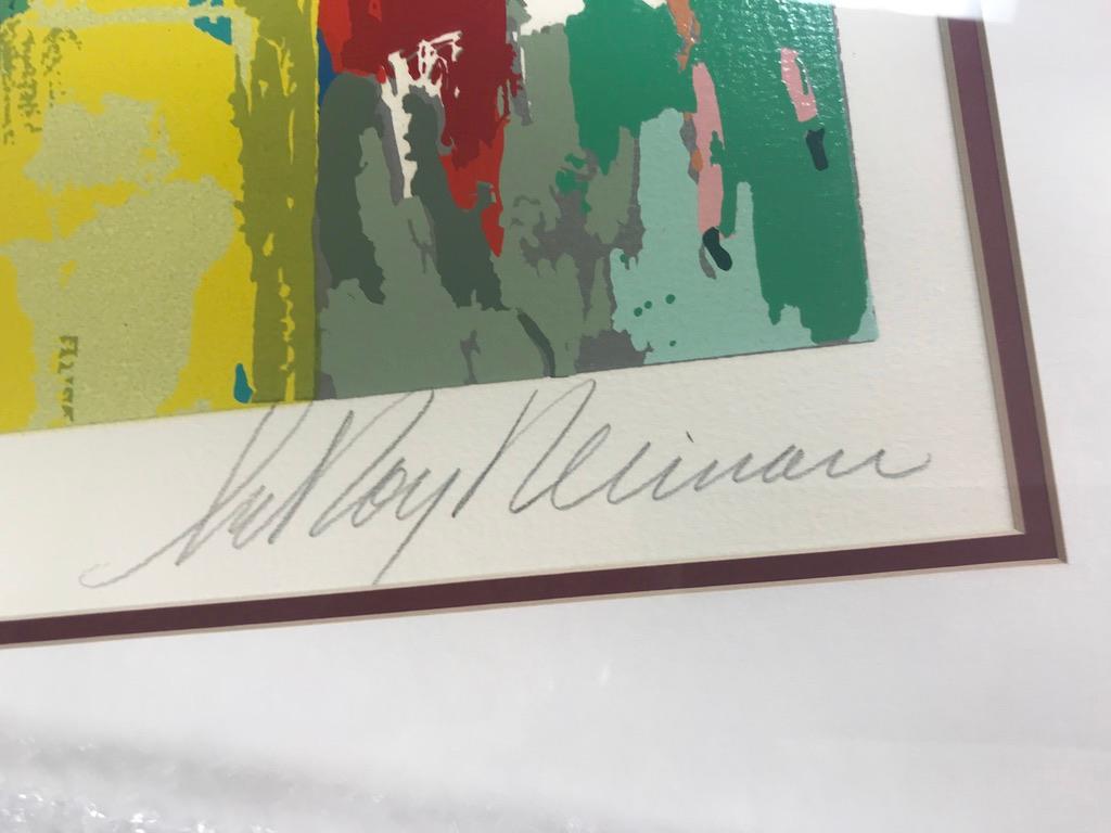 -- L'œuvre est signée et numérotée par LeRoy Neiman
-- L'œuvre d'art est accompagnée d'un certificat d'authenticité
-- Livré avec un cadre de qualité supérieure
-- Sérigraphie à tirage limité, édition 290/400