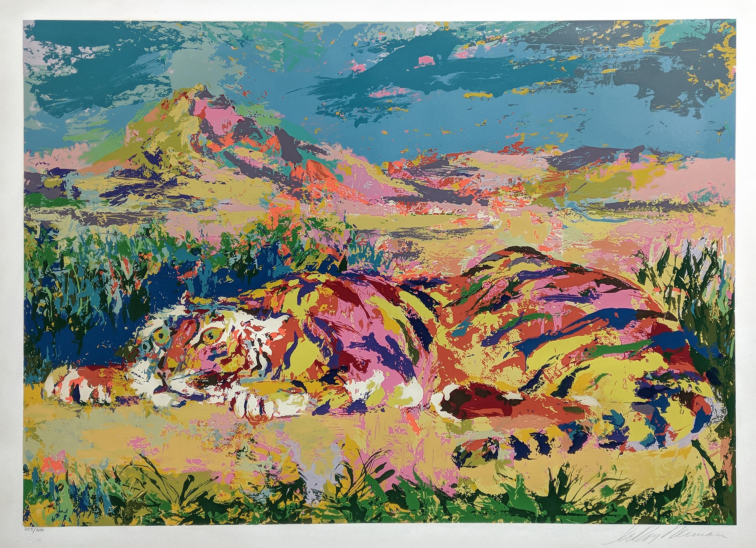 DELACROIX'S TIGER – Print von Leroy Neiman