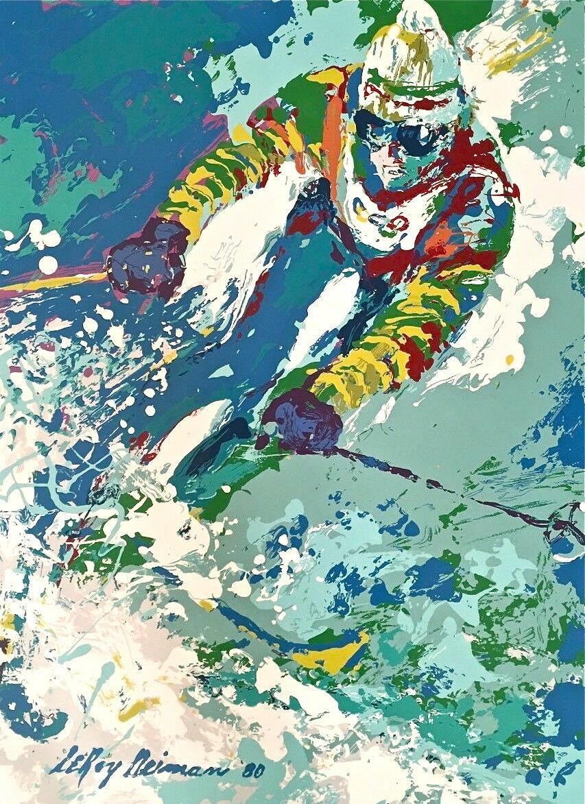 Downhill Skier - Print by Leroy Neiman