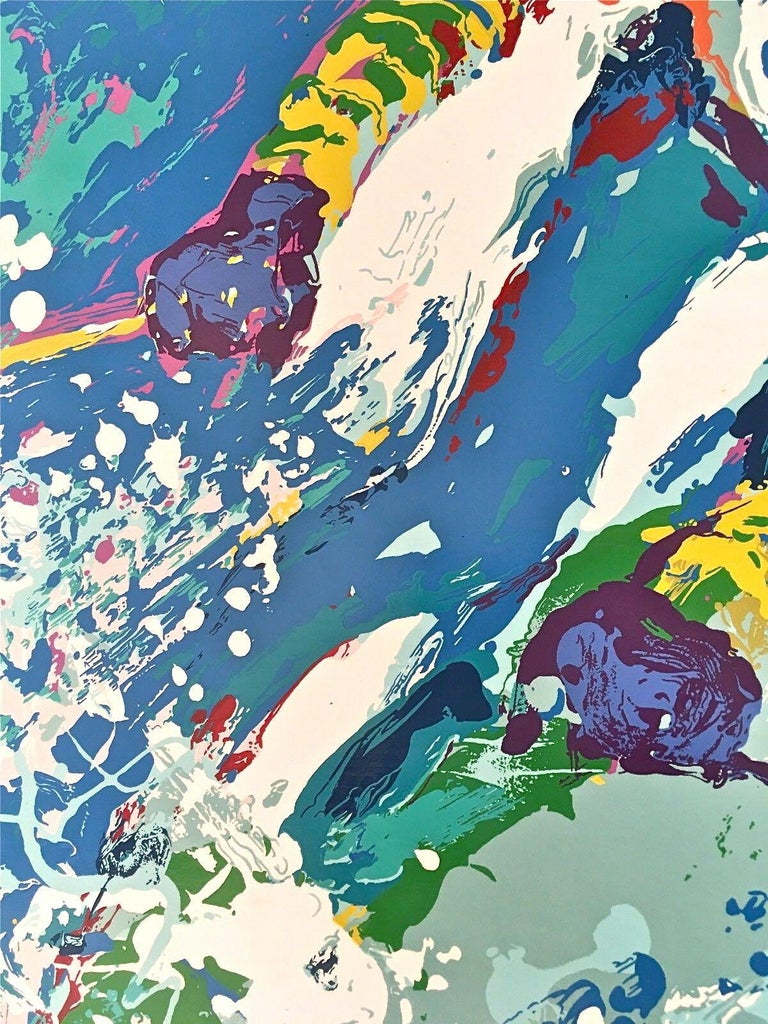 Leroy Neiman Downhill Skier For Sale At 1stdibs