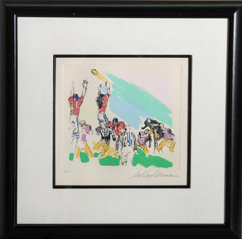 Field Goal, Football Color Etching by LeRoy Neiman 1972