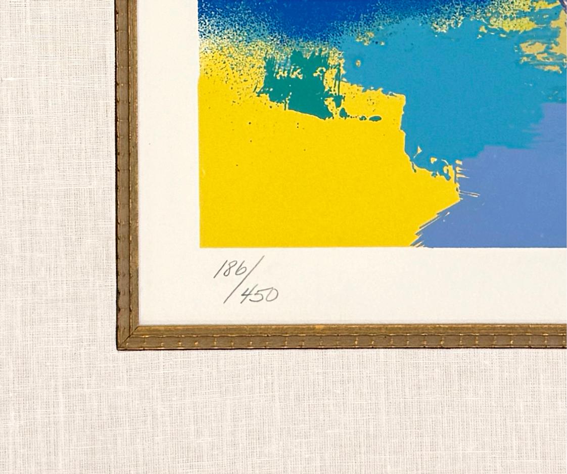 Frank Sinatra, Duetos (serigrafía grande enmarcada y firmada a mano) - Print Contemporáneo de Leroy Neiman