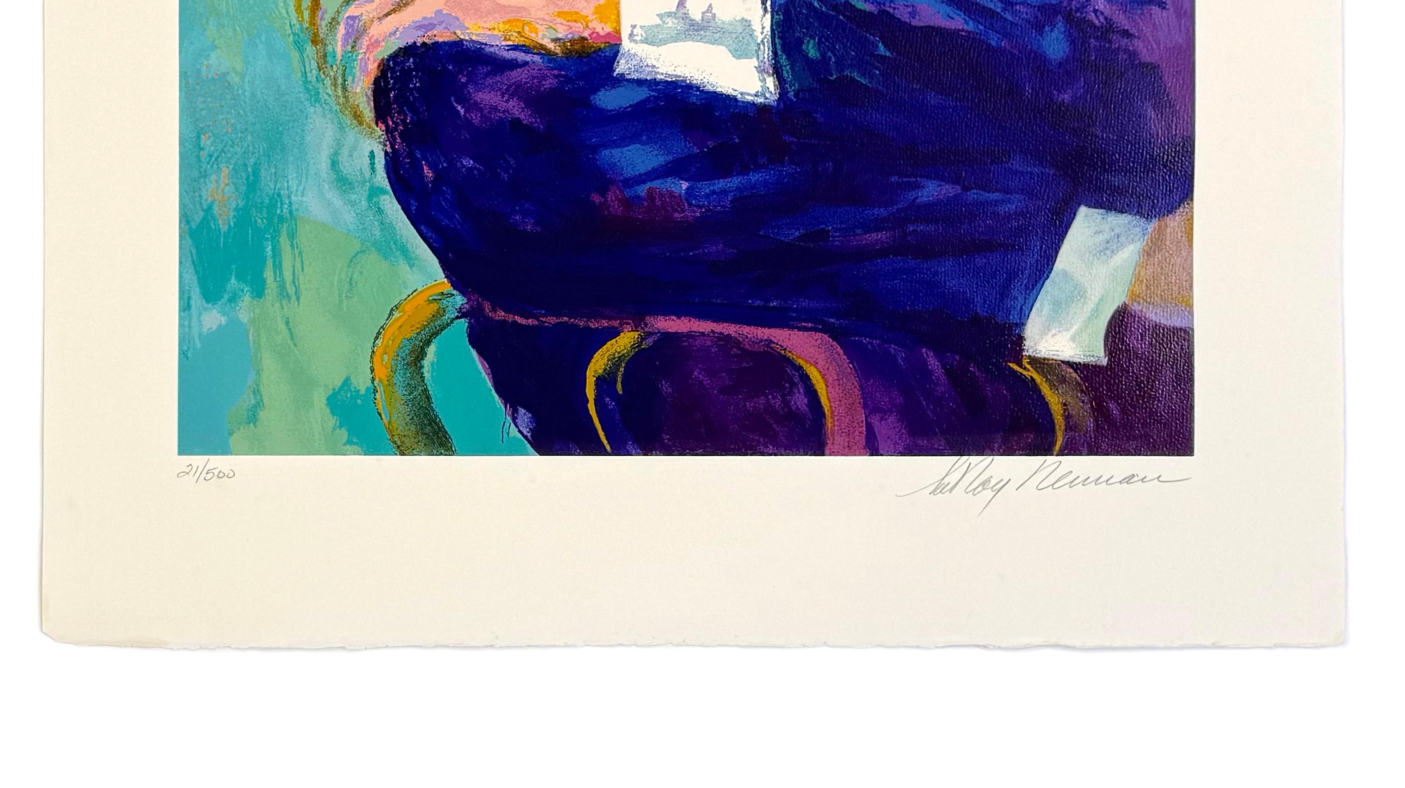 Frank Sinatra - The Voice (large hand signed serigraph) - Print by Leroy Neiman