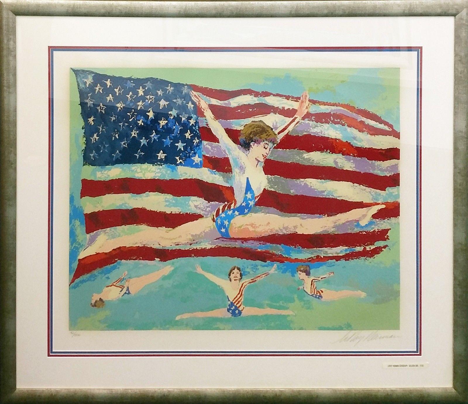 Leroy Neiman Figurative Print - GOLDEN GIRL