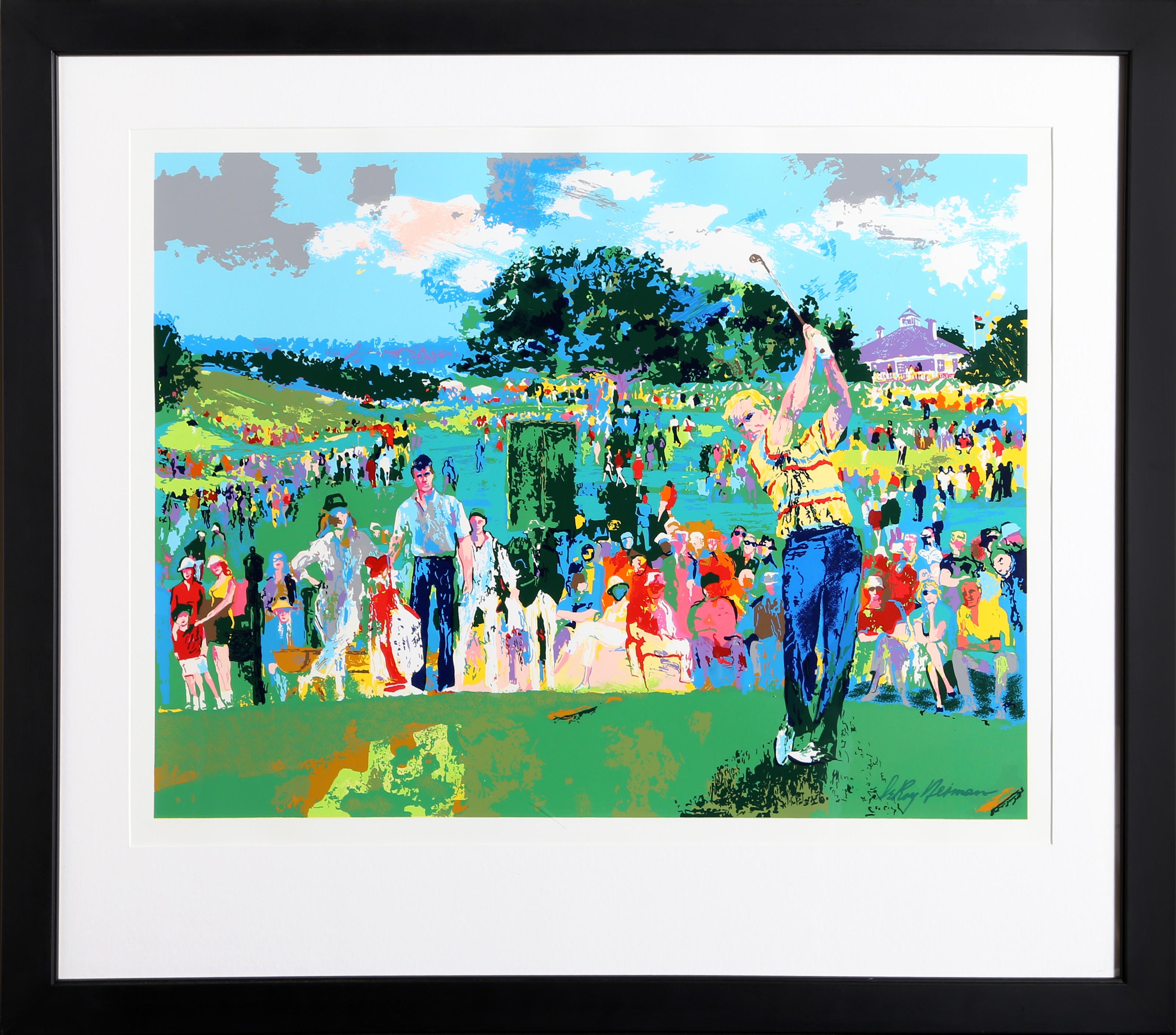 Good Luck (Jack Nicklaus), Impressionistischer Siebdruck von LeRoy Neiman