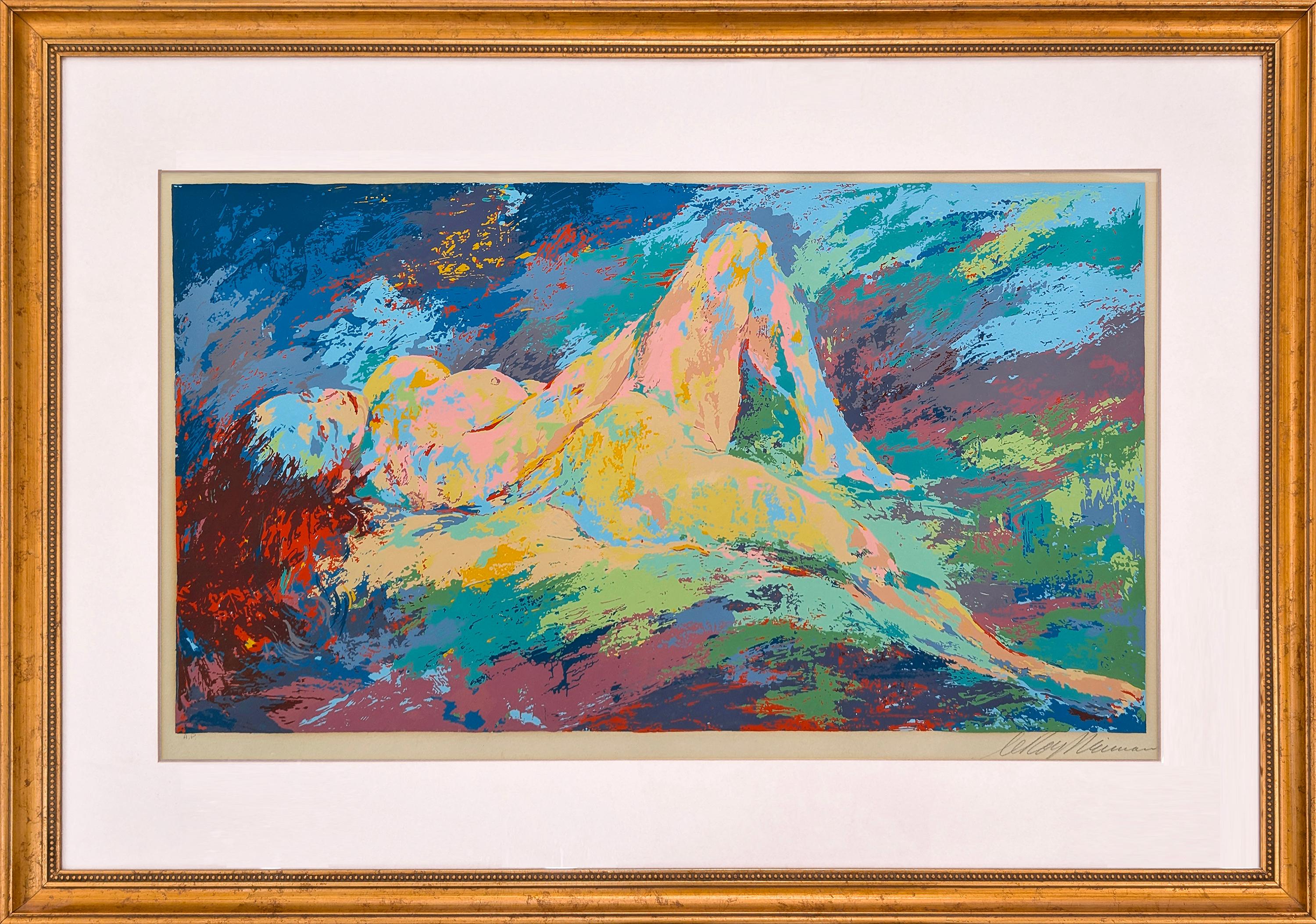 Homage to Boucher Serigraph, Hand Signed AP, 20x35 Inches, Framed