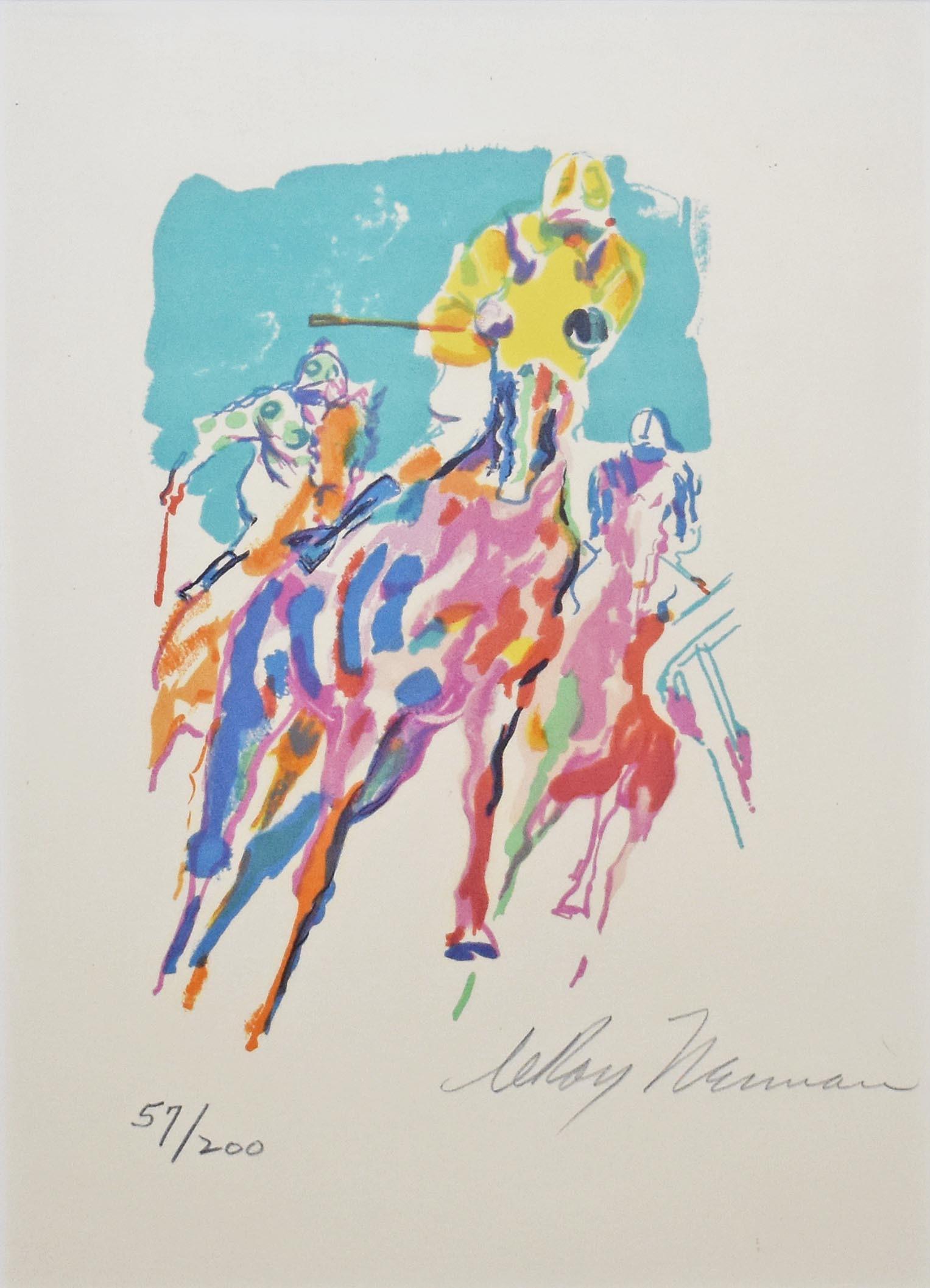 Home Stretch - Print by Leroy Neiman