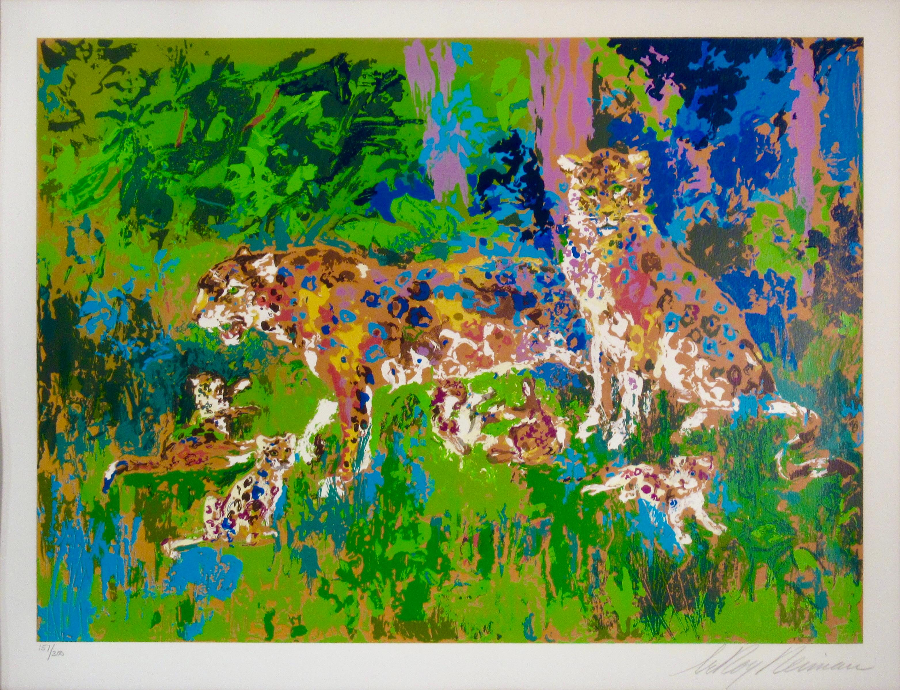Familia Jaguar - Print de Leroy Neiman