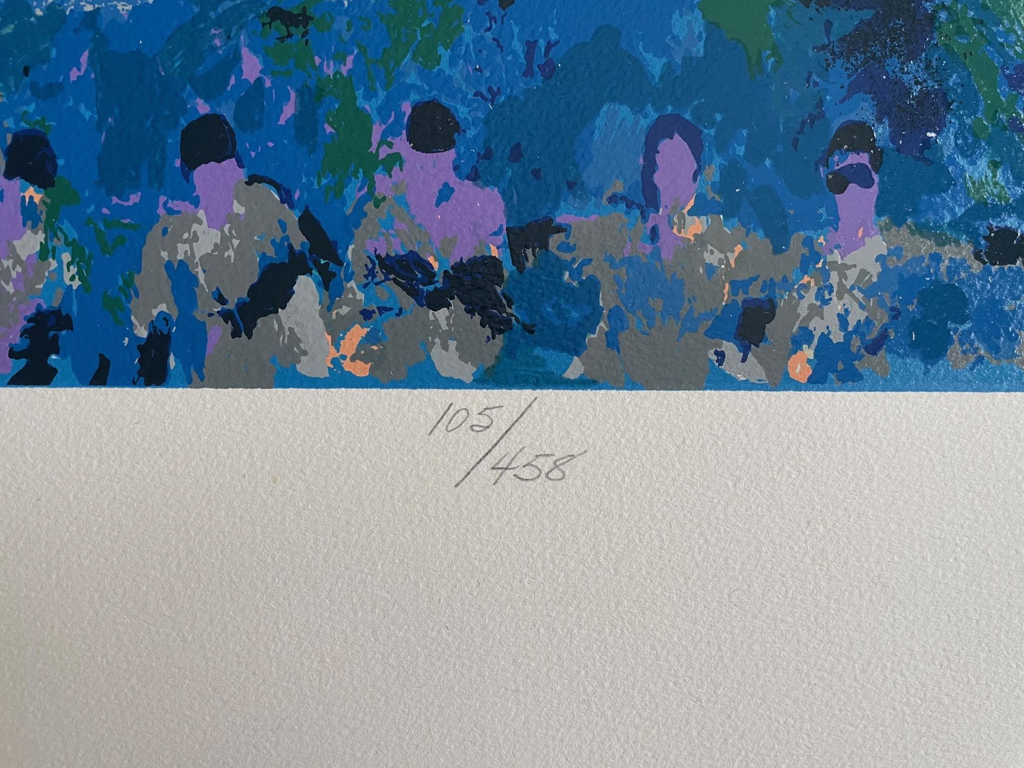 Joe DiMaggio – Der Schliff (Amerikanischer Impressionismus), Print, von Leroy Neiman