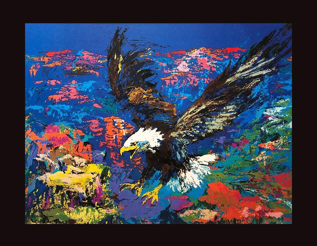 LeRoy Neiman, signierte, nummerierte AP- Serigraphie, amerikanischer Baldachin – Print von Leroy Neiman