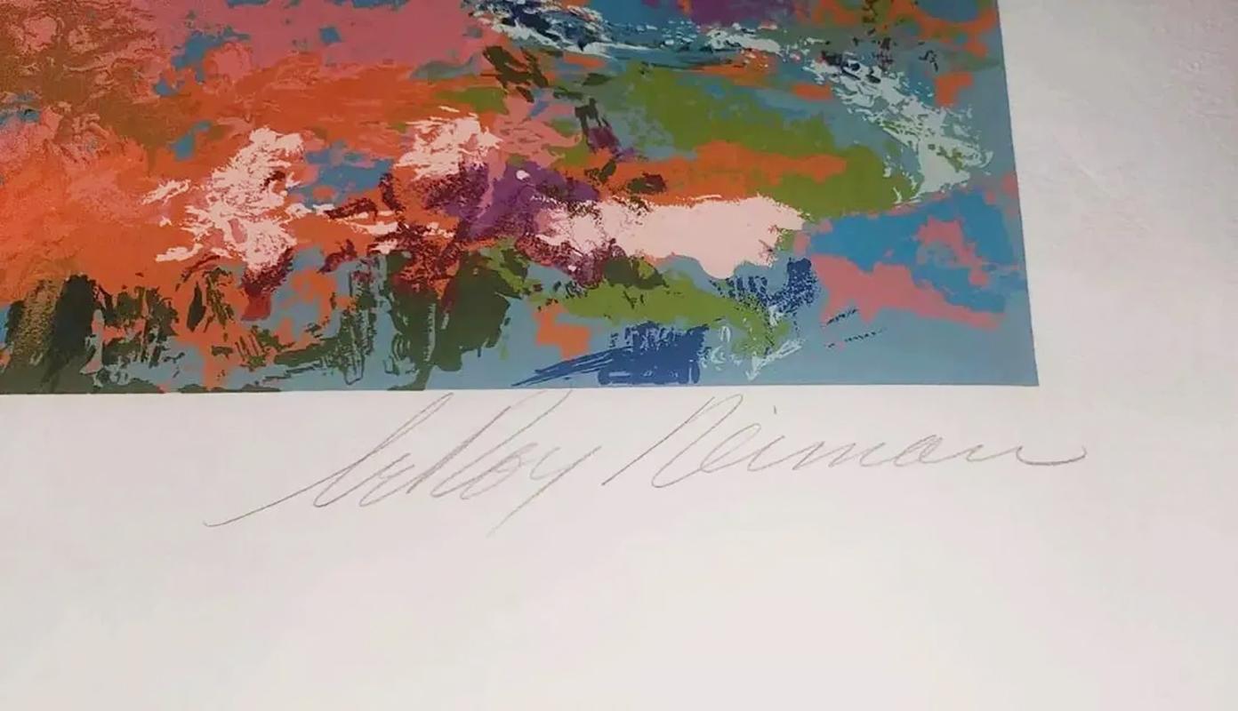 LeRoy Neiman, signierte, nummerierte AP- Serigraphie, amerikanischer Baldachin (Zeitgenössisch), Print, von Leroy Neiman