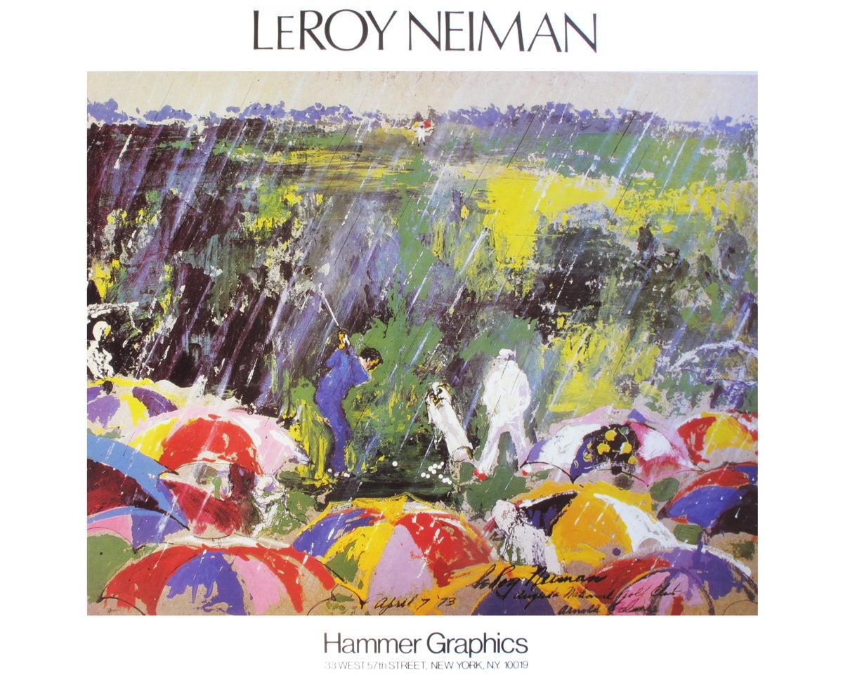 LeRoy Neiman 'Arnie in the Rain' 1978- Poster - Print by Leroy Neiman