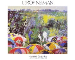 LeRoy Neiman 'Arnie in the Rain' 1978- Poster