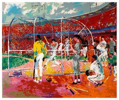 Vintage Leroy Neiman "Bay Area Baseball" Hand S/N LE Serigraph 