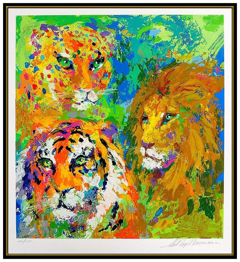 Leroy Neiman Leroy Neiman Big Cat Family Portrait Color